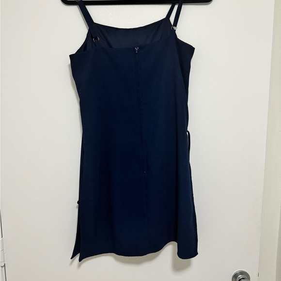 Lilly Pulitzer Nwot Sahar Navy/Gold Embroidered Accent Slip Strap Romper SIZE 6 - Picture 3 of 5